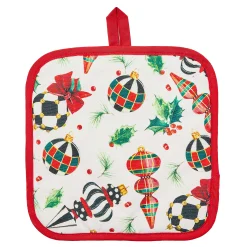 MacKenzie-Childs Deck the Halls Potholder| Holiday|Kitchen & Table Linens