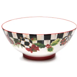 MacKenzie-Childs Deck the Halls Serving Bowl| Holiday|Serveware