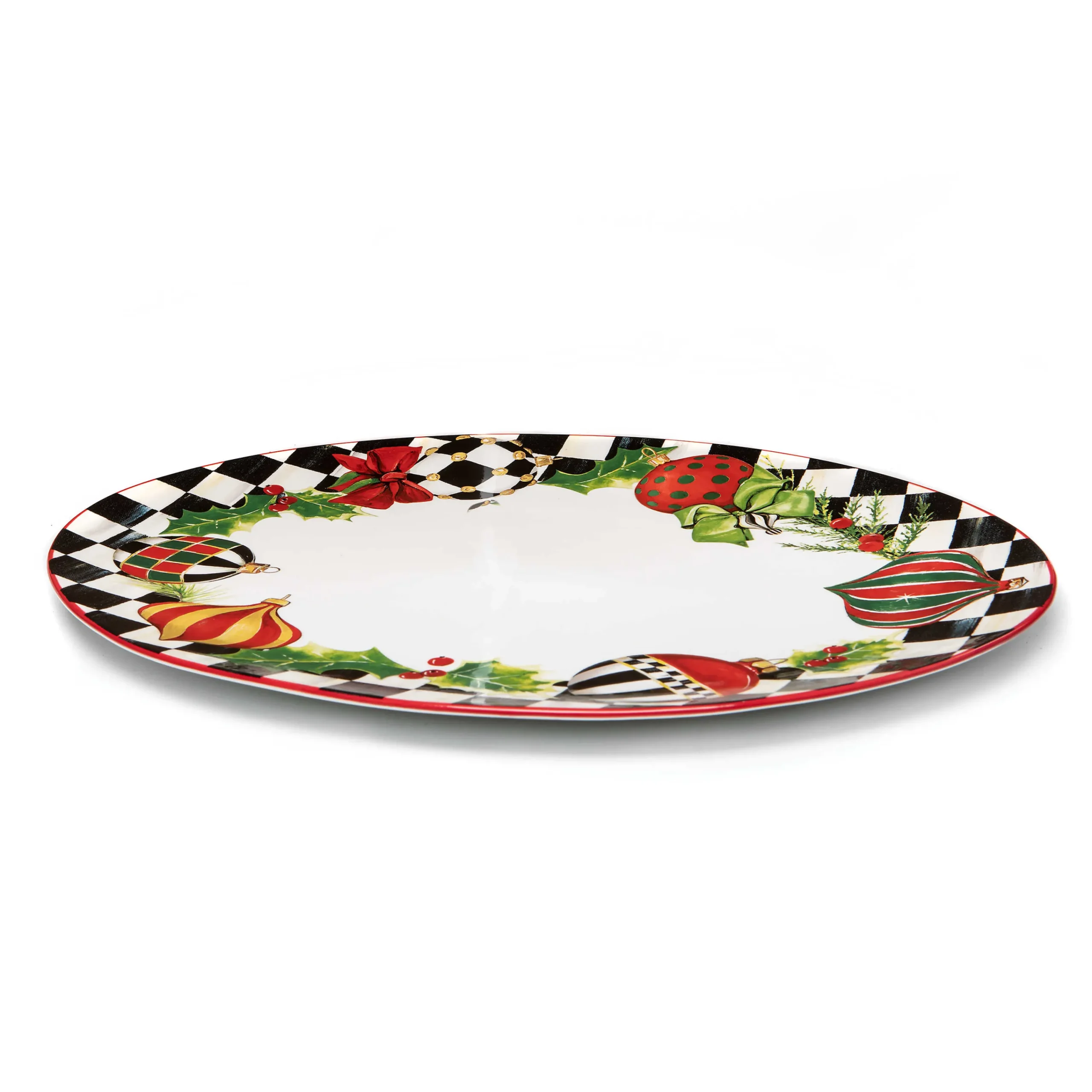 MacKenzie-Childs Deck the Halls Serving Platter| Holiday|Serveware