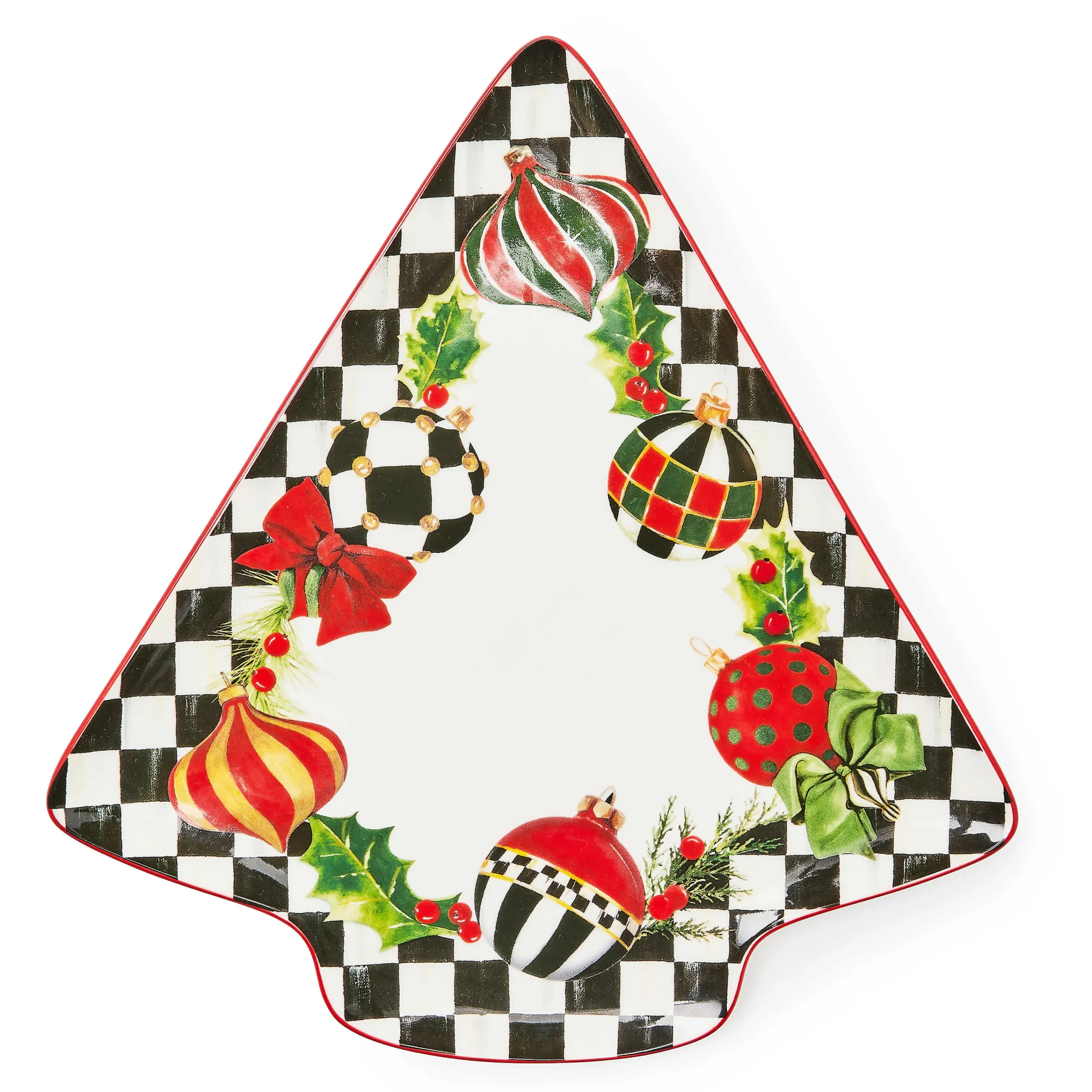MacKenzie-Childs Deck the Halls Tree Serving Platter| Holiday|Serveware