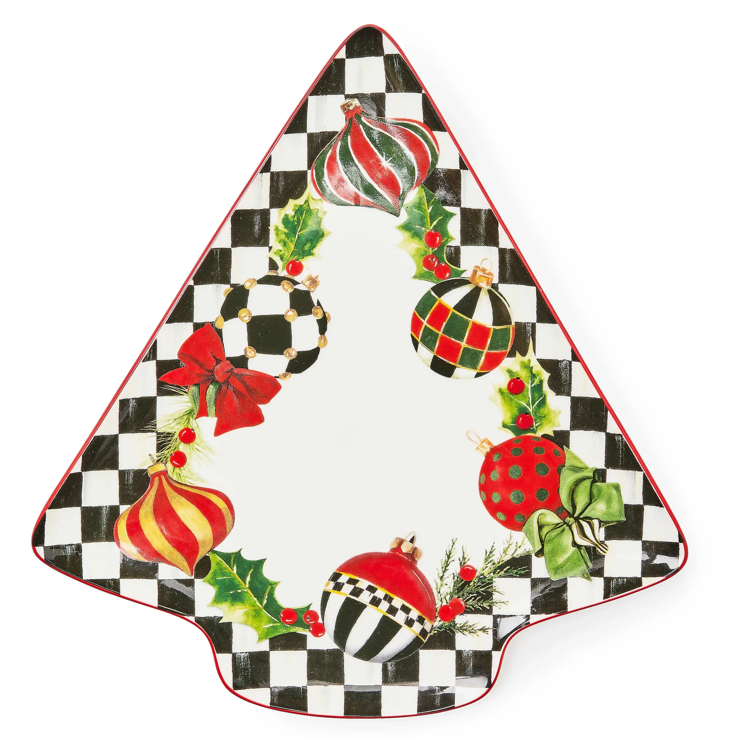 MacKenzie-Childs Deck the Halls Tree Serving Platter| Holiday|Serveware
