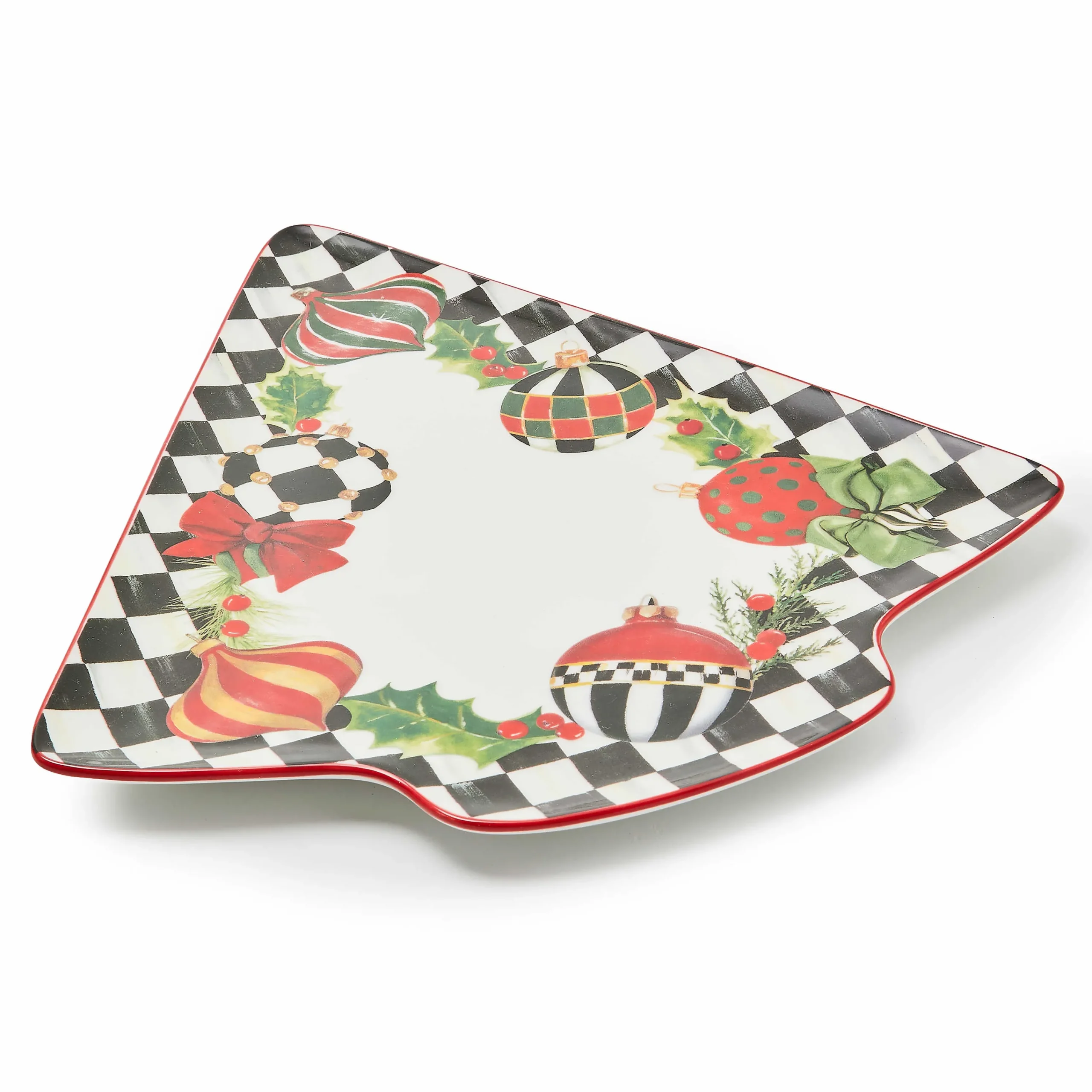MacKenzie-Childs Deck the Halls Tree Serving Platter| Holiday|Serveware