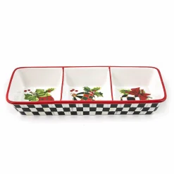 MacKenzie-Childs Deck the Halls Trio| Holiday|Serveware