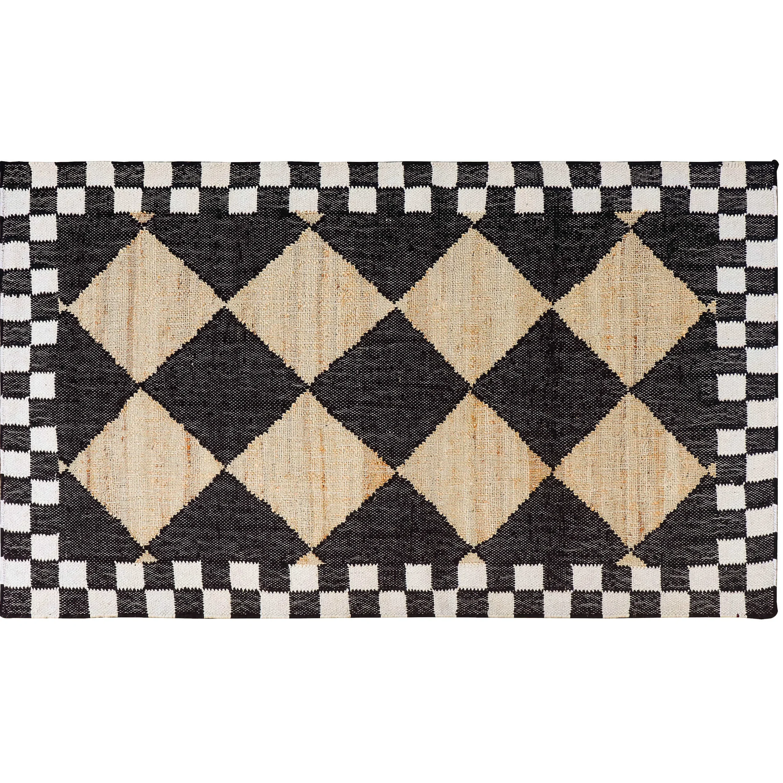 MacKenzie-Childs Diamond Jute 3' x 5' Rug| Rugs