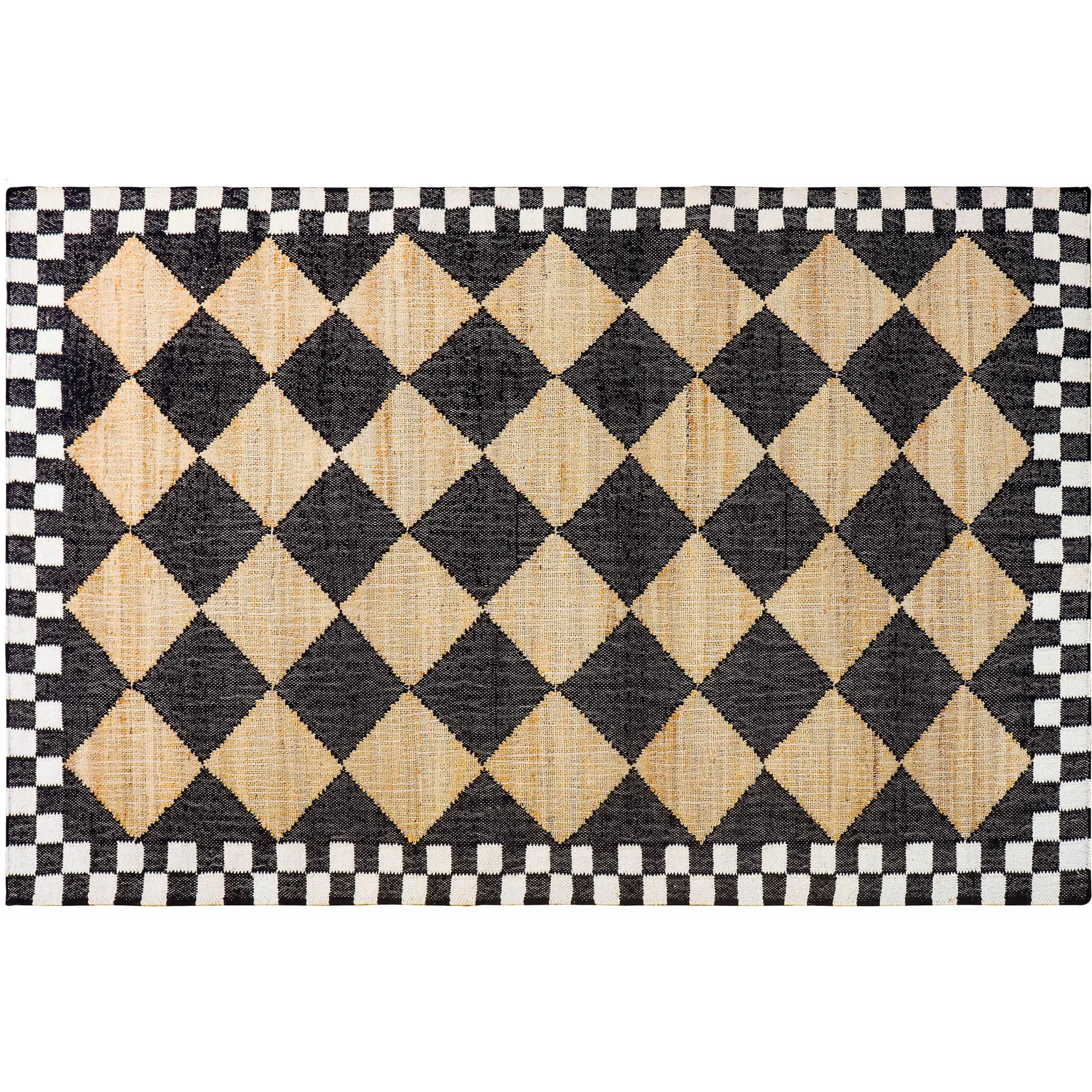 MacKenzie-Childs Diamond Jute 5' x 8' Rug| Rugs