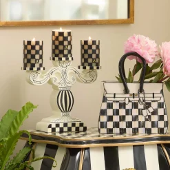 MacKenzie-Childs Doodles Pillar Candelabra| Candles & Fragrances|Room Accents