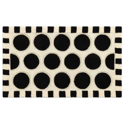 MacKenzie-Childs Dots A Lots Rug - Black - 2'3 x 3'9| Rugs