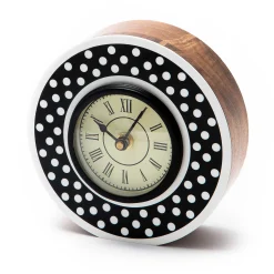MacKenzie-Childs Dotty Round Desk Clock| Room Accents