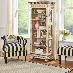 MacKenzie-Childs Dotty Round Desk Clock| Room Accents