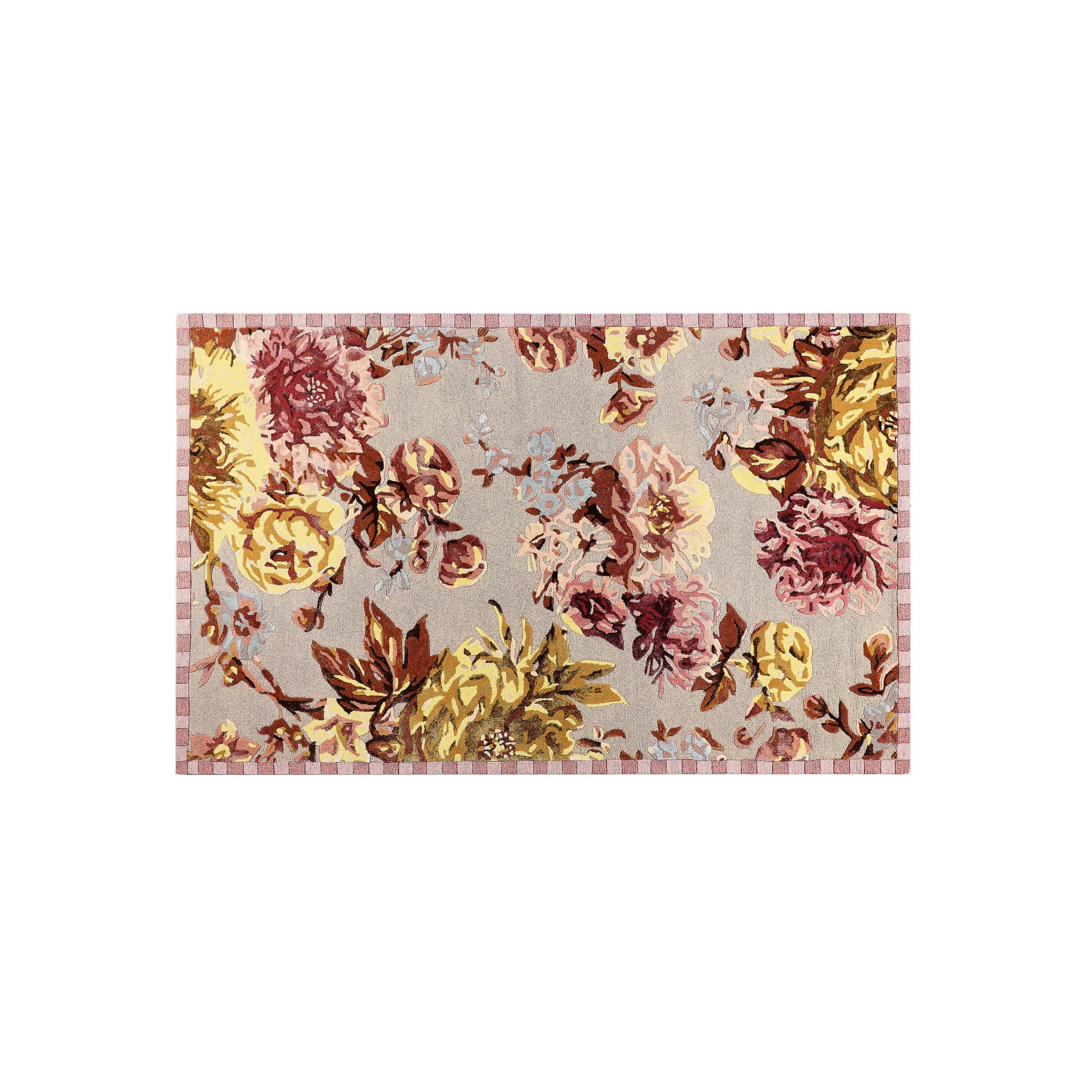 MacKenzie-Childs Dusty Rose Floral 5' x 8' Rug| Rugs