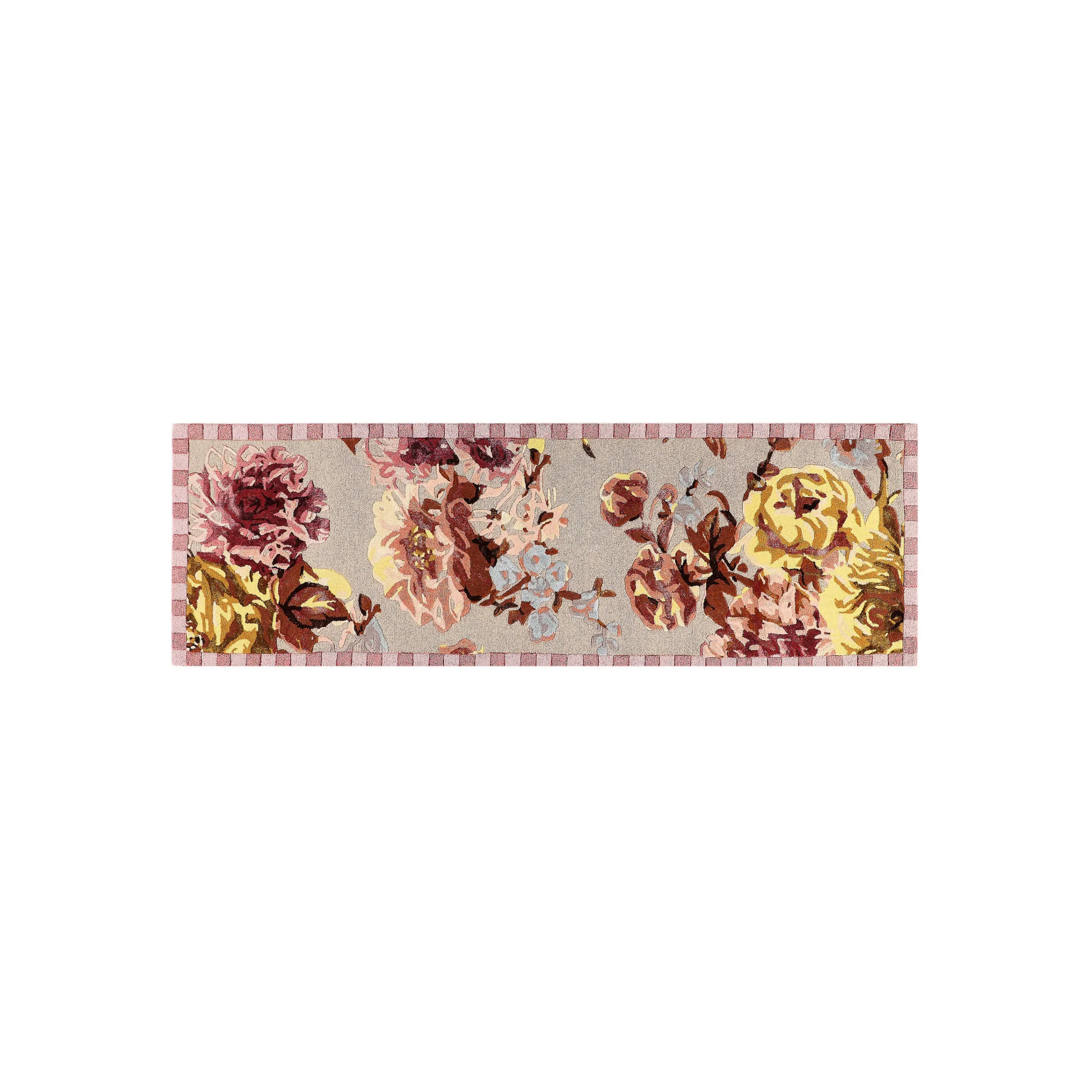 MacKenzie-Childs Dusty Rose Floral 2'6 x 8' Runner| Rugs