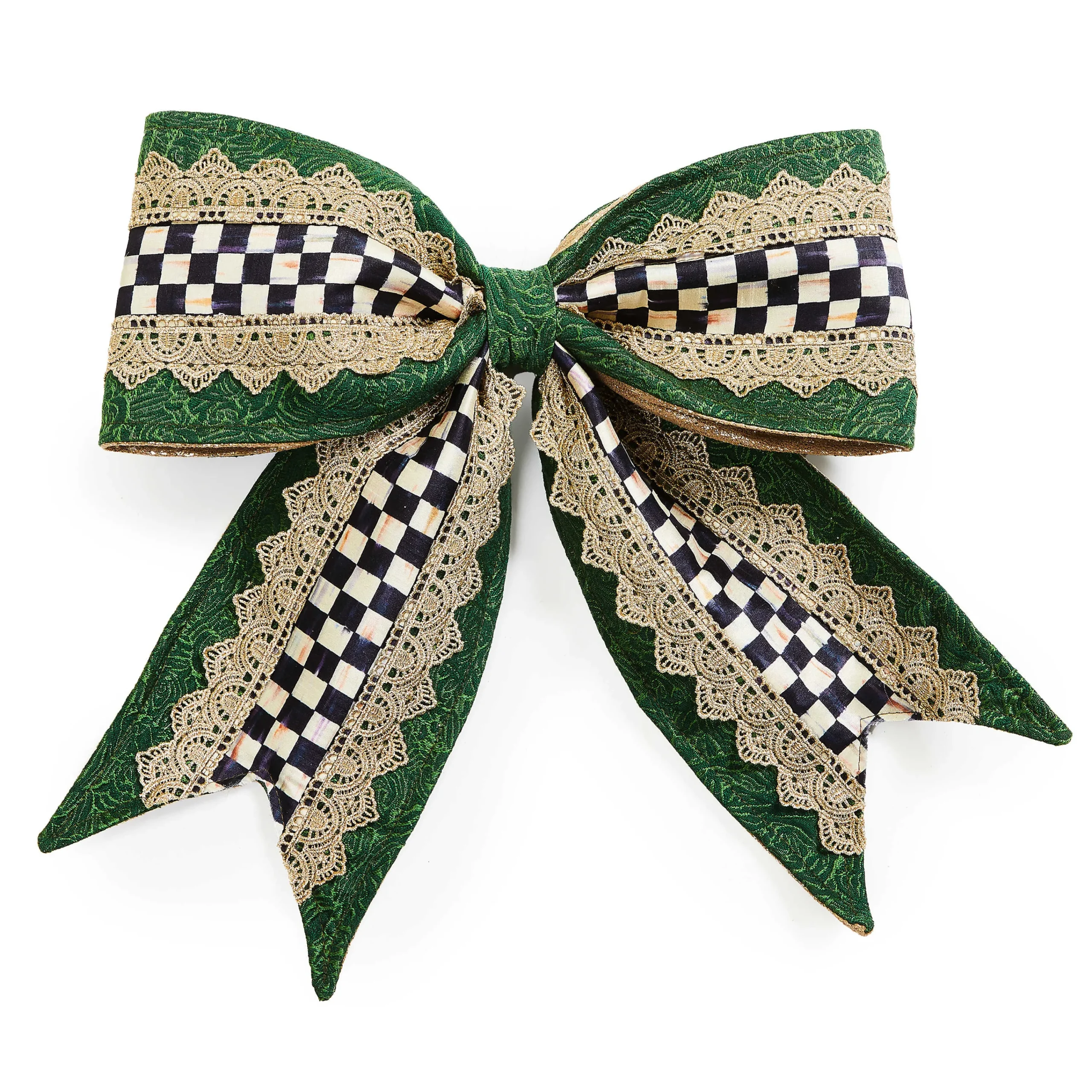MacKenzie-Childs Emerald Luxe Bow| Finishing Touches