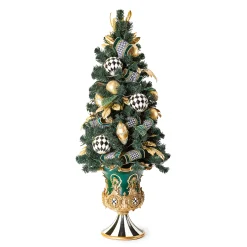MacKenzie-Childs Emerald Luxe Illuminated Potted Tree| Greenery & Florals