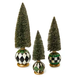 MacKenzie-Childs Emerald Luxe Large Illuminated Bottle Brush Tree| Room Accents|Table Accessories