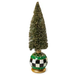 MacKenzie-Childs Emerald Luxe Medium Illuminated Bottle Brush Tree| Room Accents|Table Accessories
