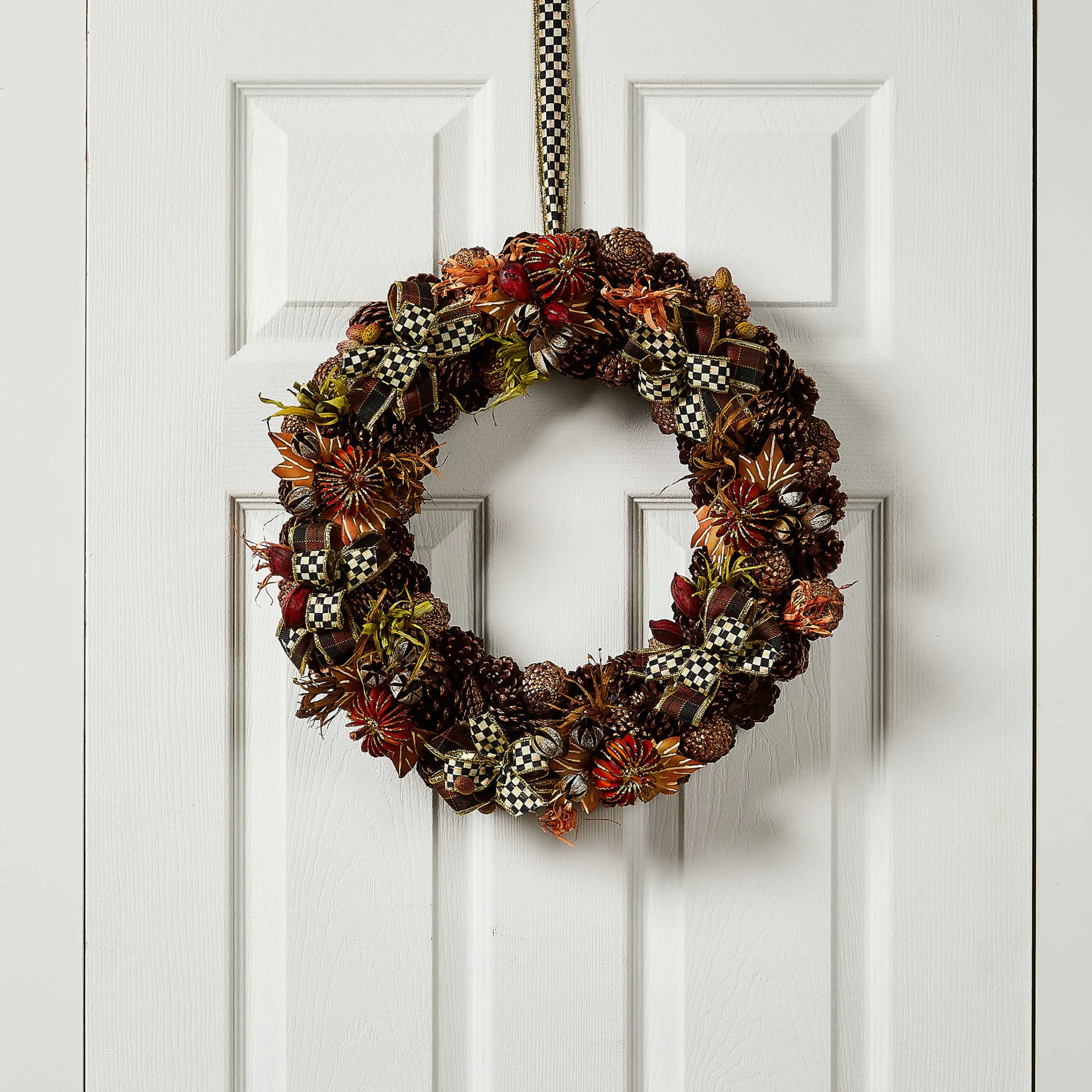 MacKenzie-Childs Fall On The Farm Pinecone Wreath| The Fall Shop|Greenery & Florals