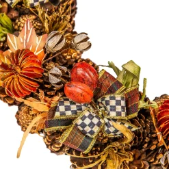 MacKenzie-Childs Fall On The Farm Pinecone Wreath| The Fall Shop|Greenery & Florals