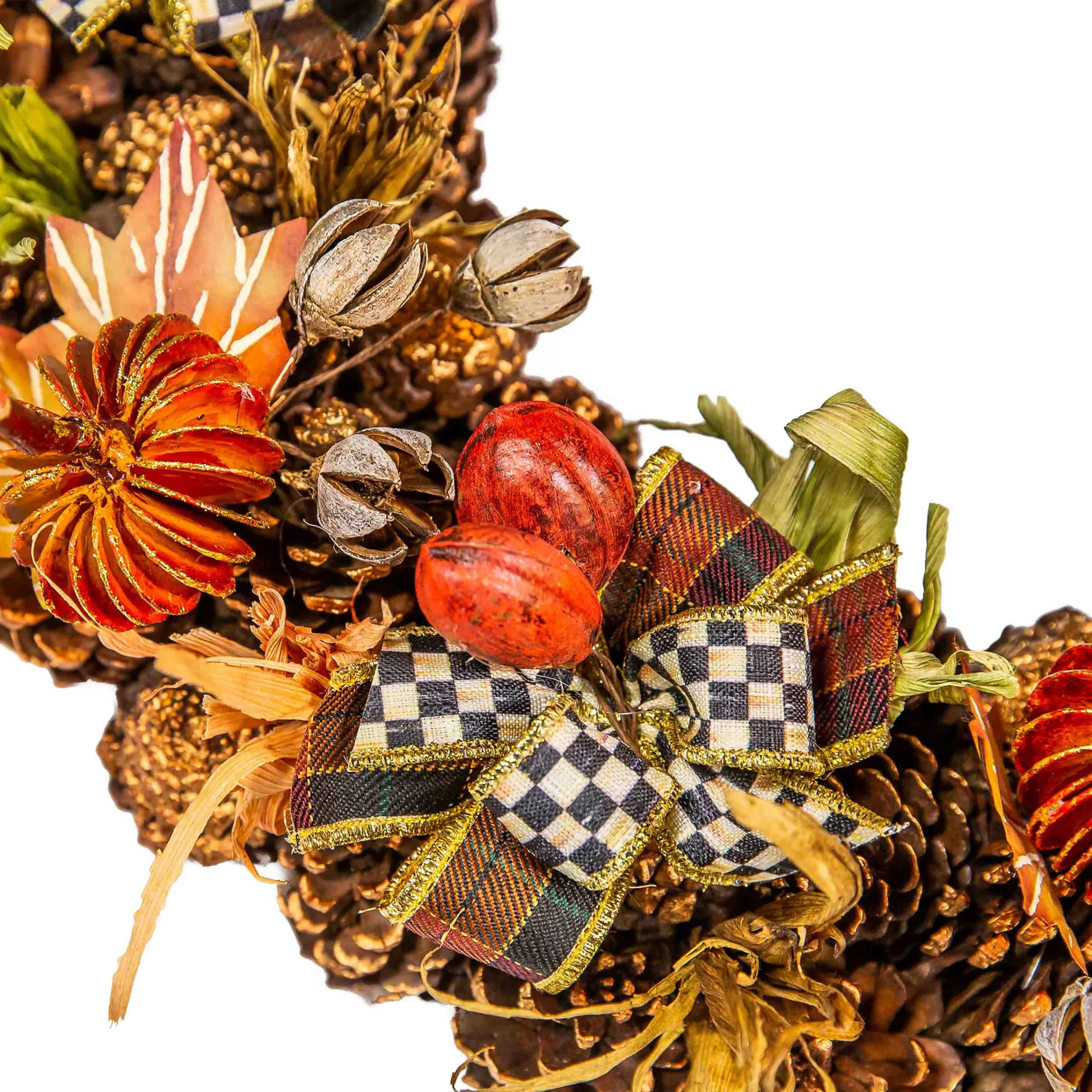 MacKenzie-Childs Fall On The Farm Pinecone Wreath| The Fall Shop|Greenery & Florals