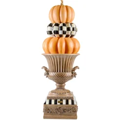 MacKenzie-Childs Fall On The Farm Stacked Pumpkin Trophy Urn| Pumpkins|The Halloween Shop