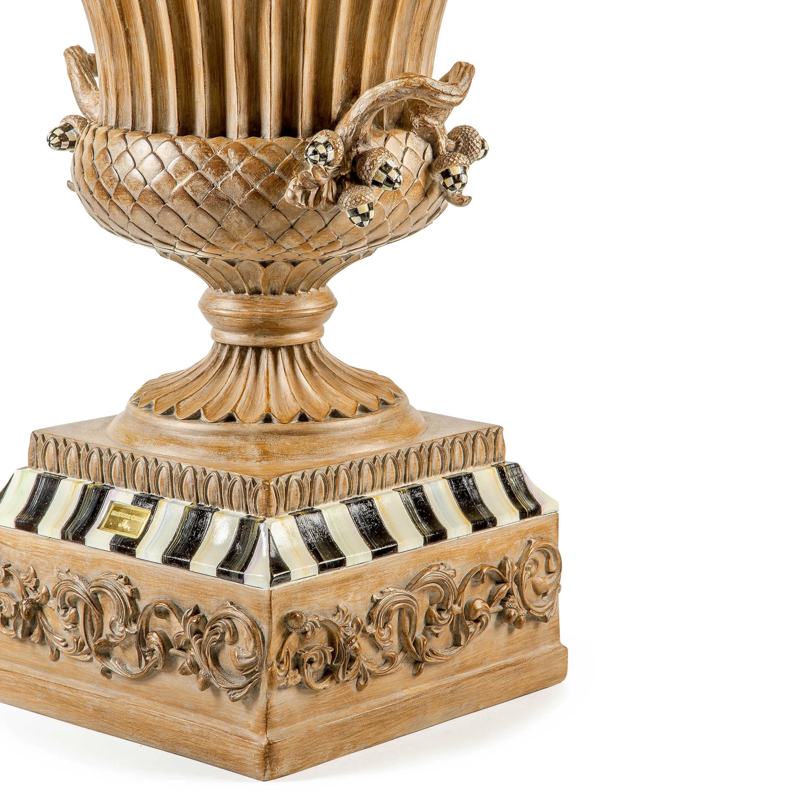 MacKenzie-Childs Fall On The Farm Stacked Pumpkin Trophy Urn| Pumpkins|The Halloween Shop