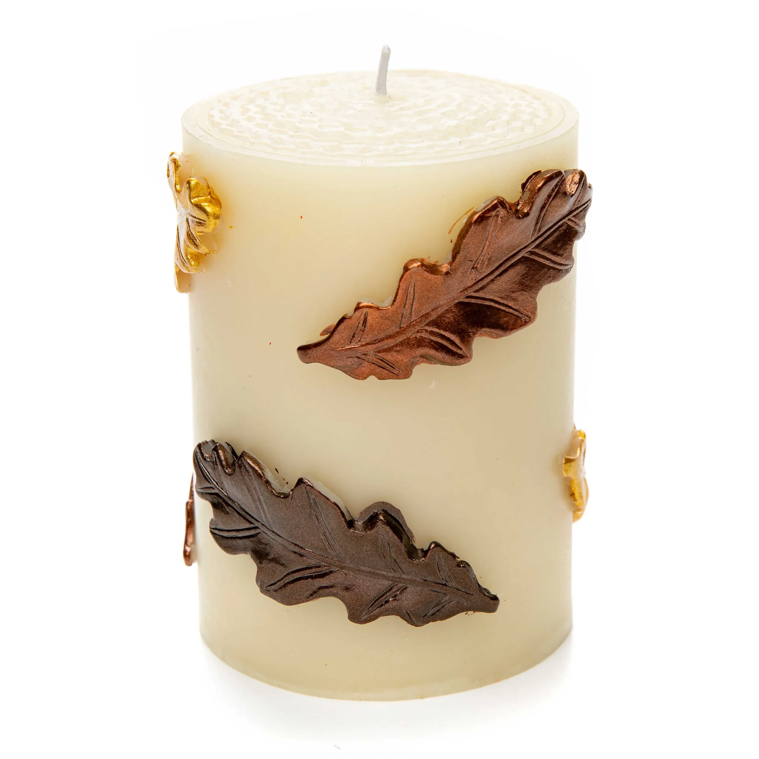 MacKenzie-Childs Falling Leaves 4 Pillar Candle| The Fall Shop|Candles & Fragrances