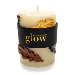 MacKenzie-Childs Falling Leaves 4 Pillar Candle| The Fall Shop|Candles & Fragrances