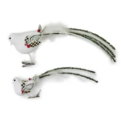 MacKenzie-Childs Farmhouse Holiday Bird Clips, Set of 2| Decor Sets|Finishing Touches