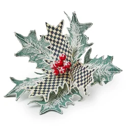 MacKenzie-Childs Farmhouse Holiday Holly Clip| Finishing Touches