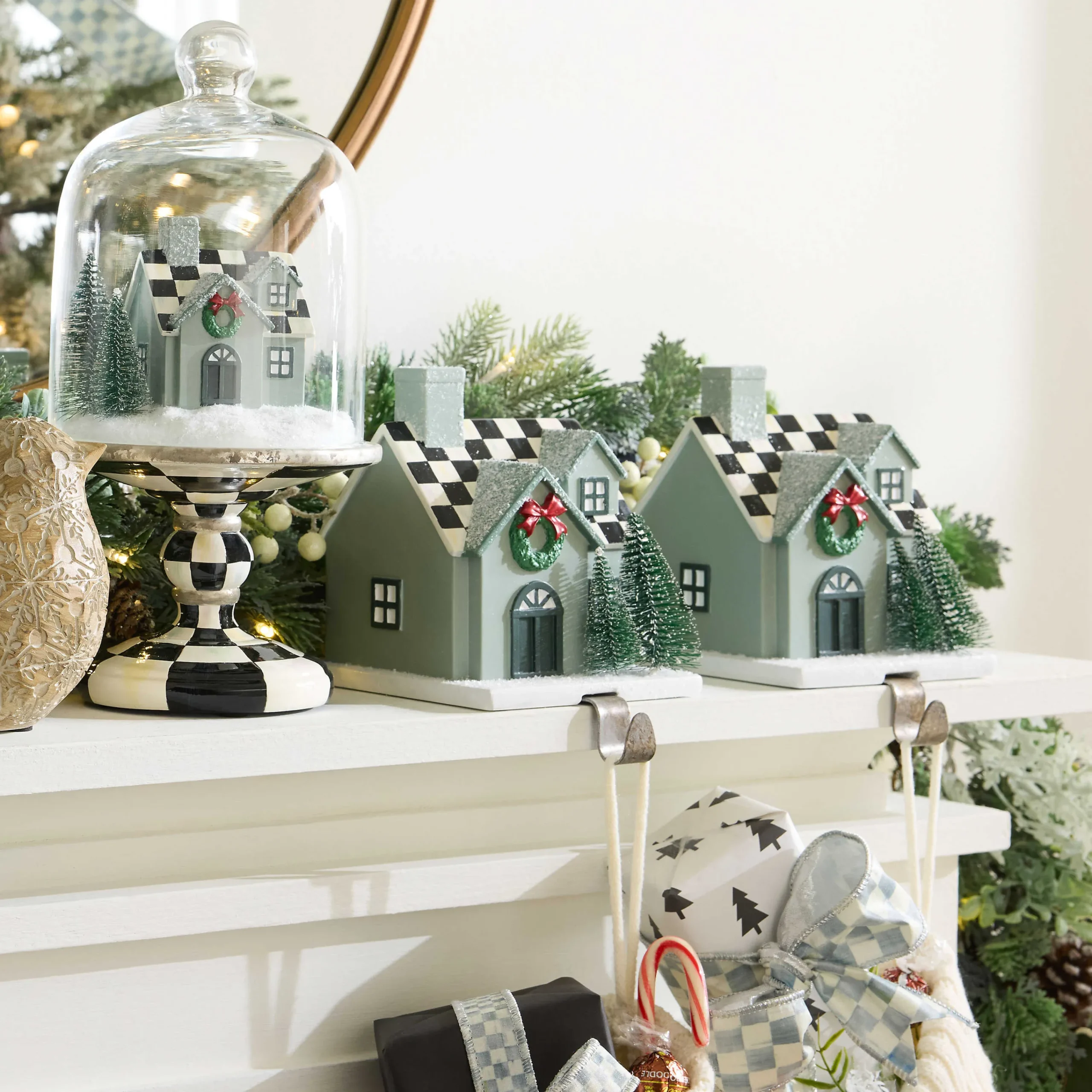 MacKenzie-Childs Farmhouse Holiday House Stocking Hook| Holiday