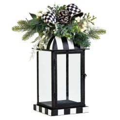 MacKenzie-Childs Farmhouse Holiday Lantern Arrangement| Outdoor|Room Accents