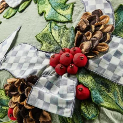 MacKenzie-Childs Farmhouse Holly Holiday Throw Pillow| Pillows, Throws, & Cushions