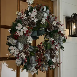 MacKenzie-Childs Farmhouse Sterling Holiday 30 Wreath| Holiday|Greenery & Florals