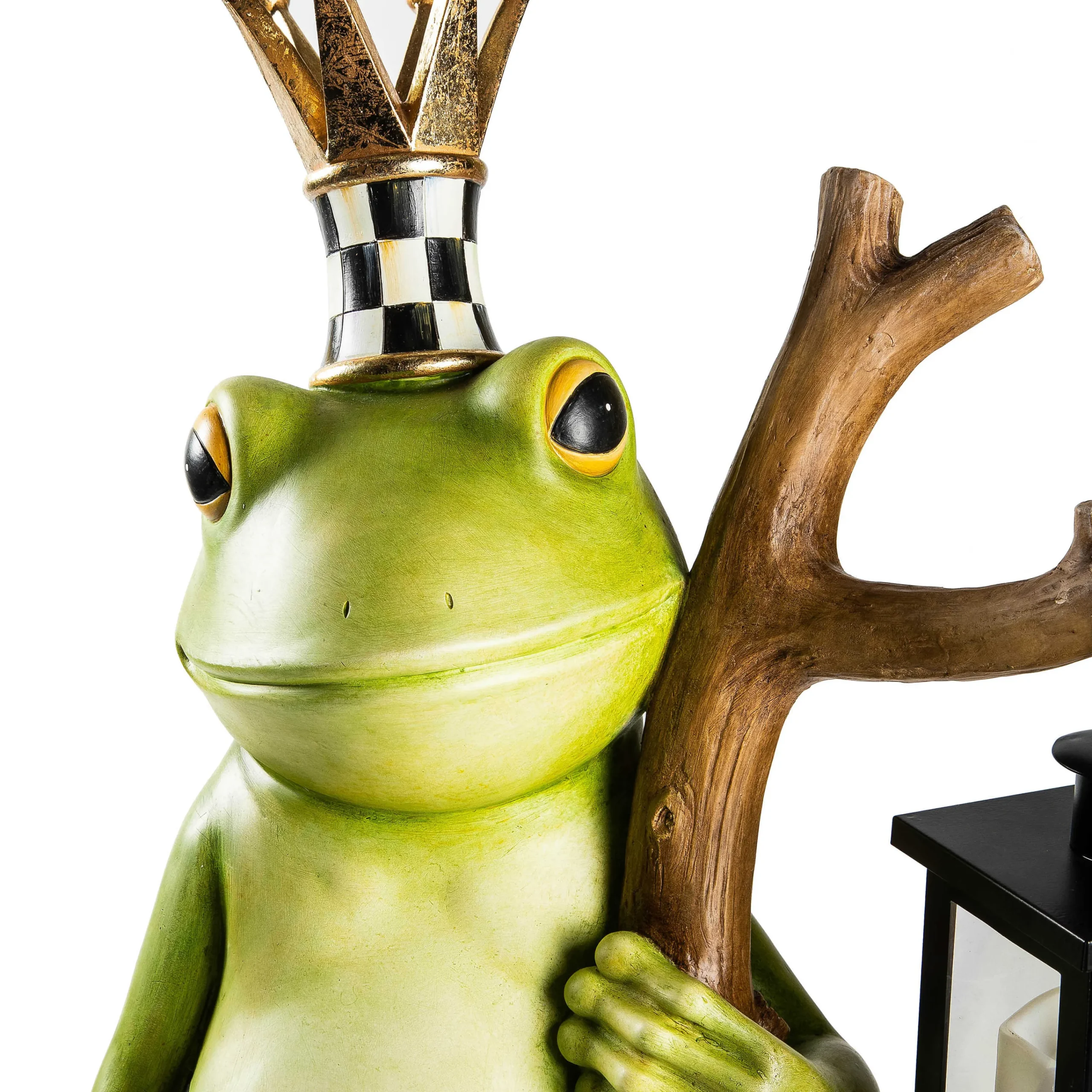 MacKenzie-Childs Fergal the Frog with Lantern| Spring|Outdoor