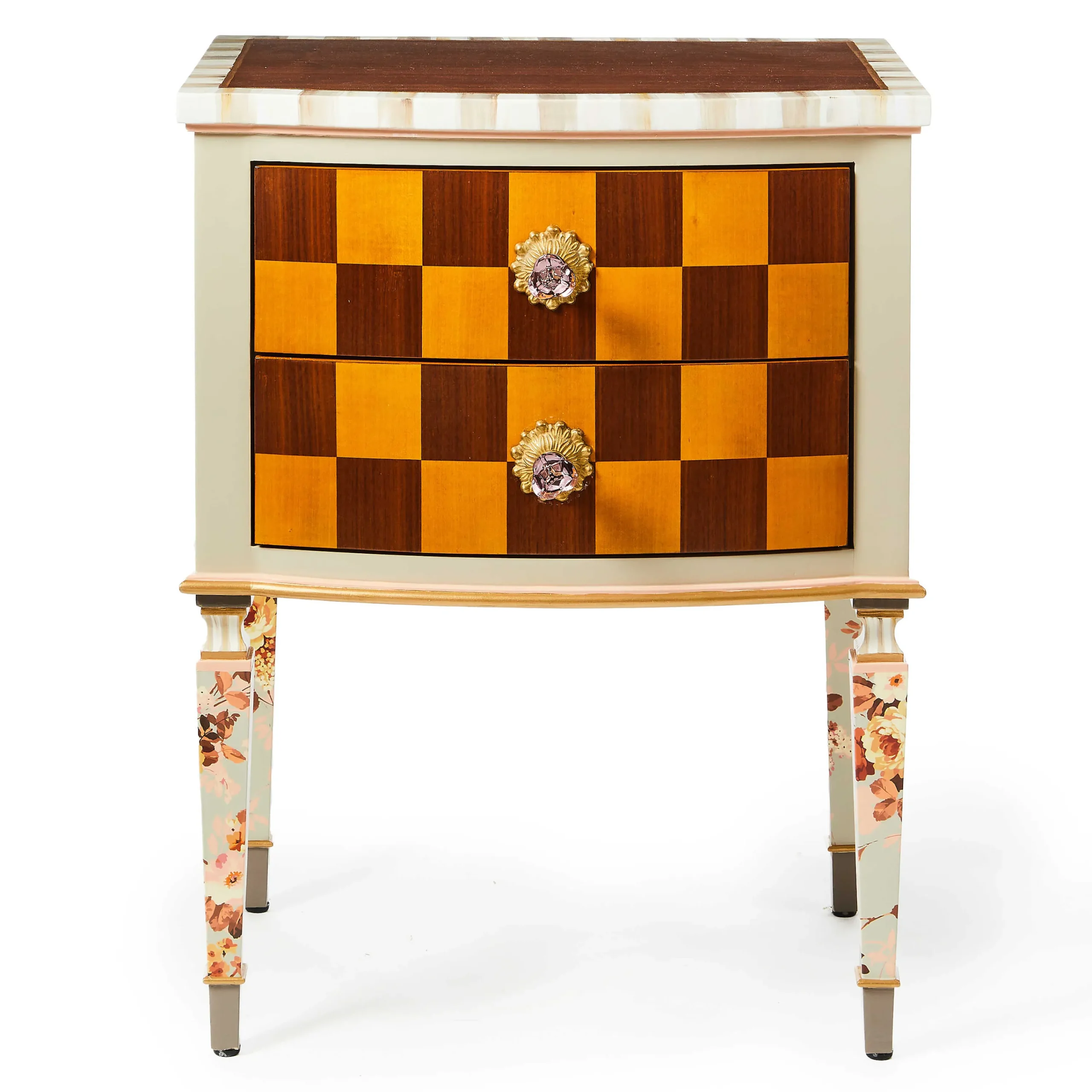 MacKenzie-Childs Field Study Check Accent Chest| Storage Furniture|Living Room