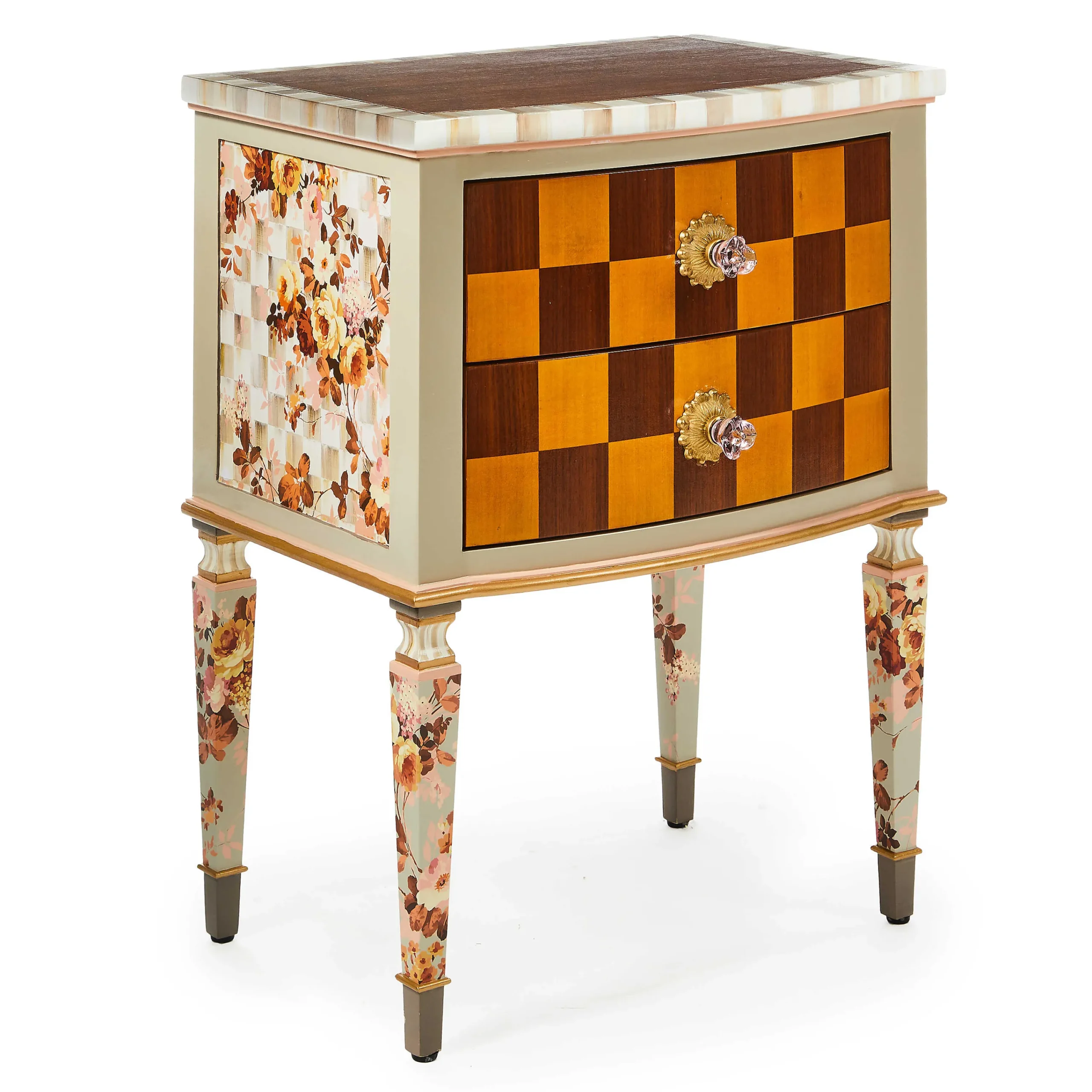 MacKenzie-Childs Field Study Check Accent Chest| Storage Furniture|Living Room