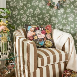 MacKenzie-Childs Field Study Embroidered Floral Throw Pillow| Pillows, Throws, & Cushions