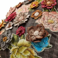 MacKenzie-Childs Field Study Embroidered Floral Throw Pillow| Pillows, Throws, & Cushions