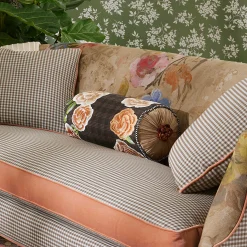 MacKenzie-Childs Field Study Floral Beaded Bolster| Pillows, Throws, & Cushions