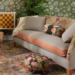 MacKenzie-Childs Field Study Floral  Gingham Sofa| Living Room