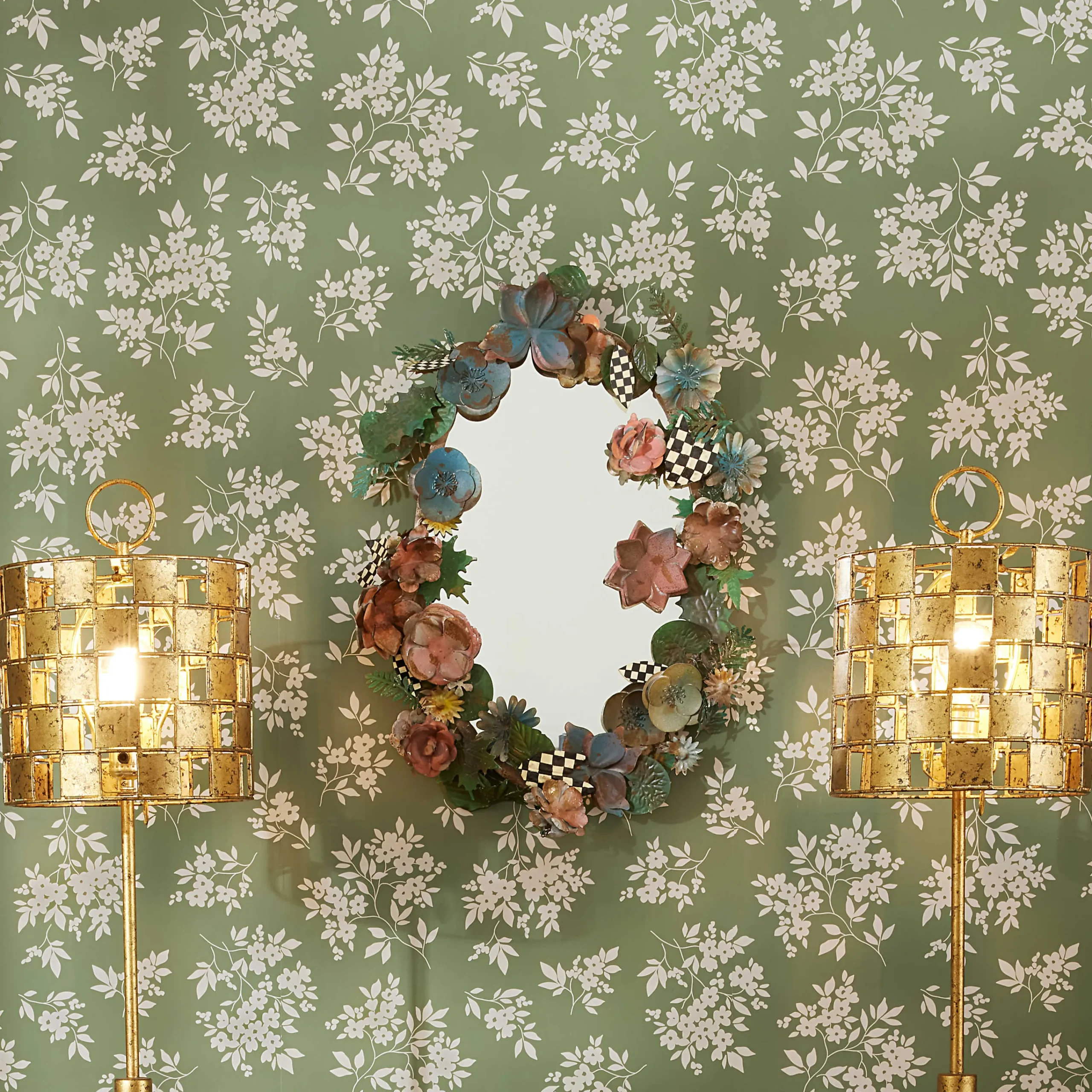 MacKenzie-Childs Field Study Oval Wall Mirror| Room Accents
