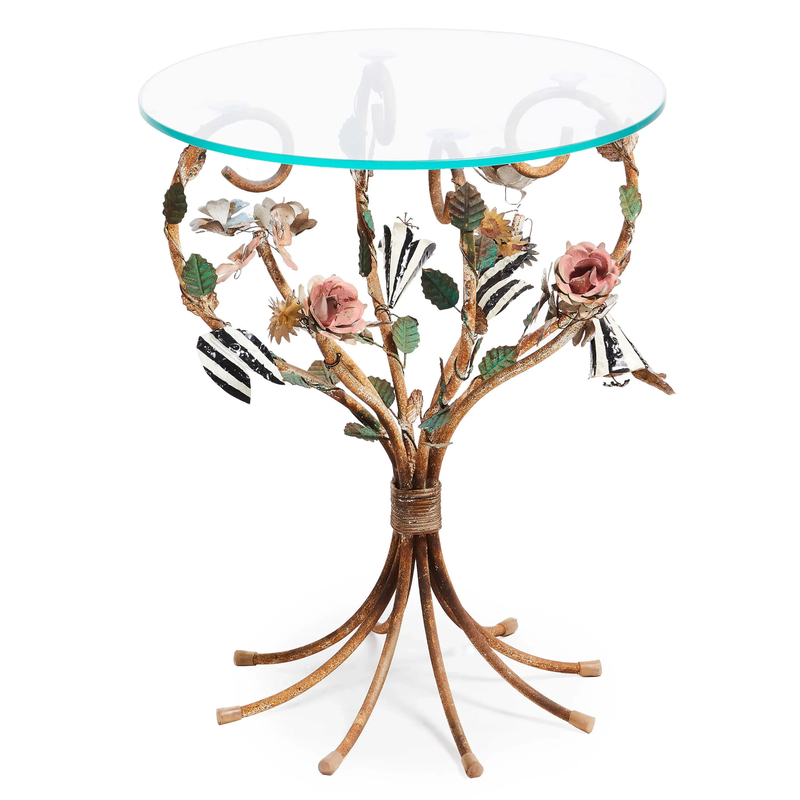 MacKenzie-Childs Field Study Round Accent Table| Living Room