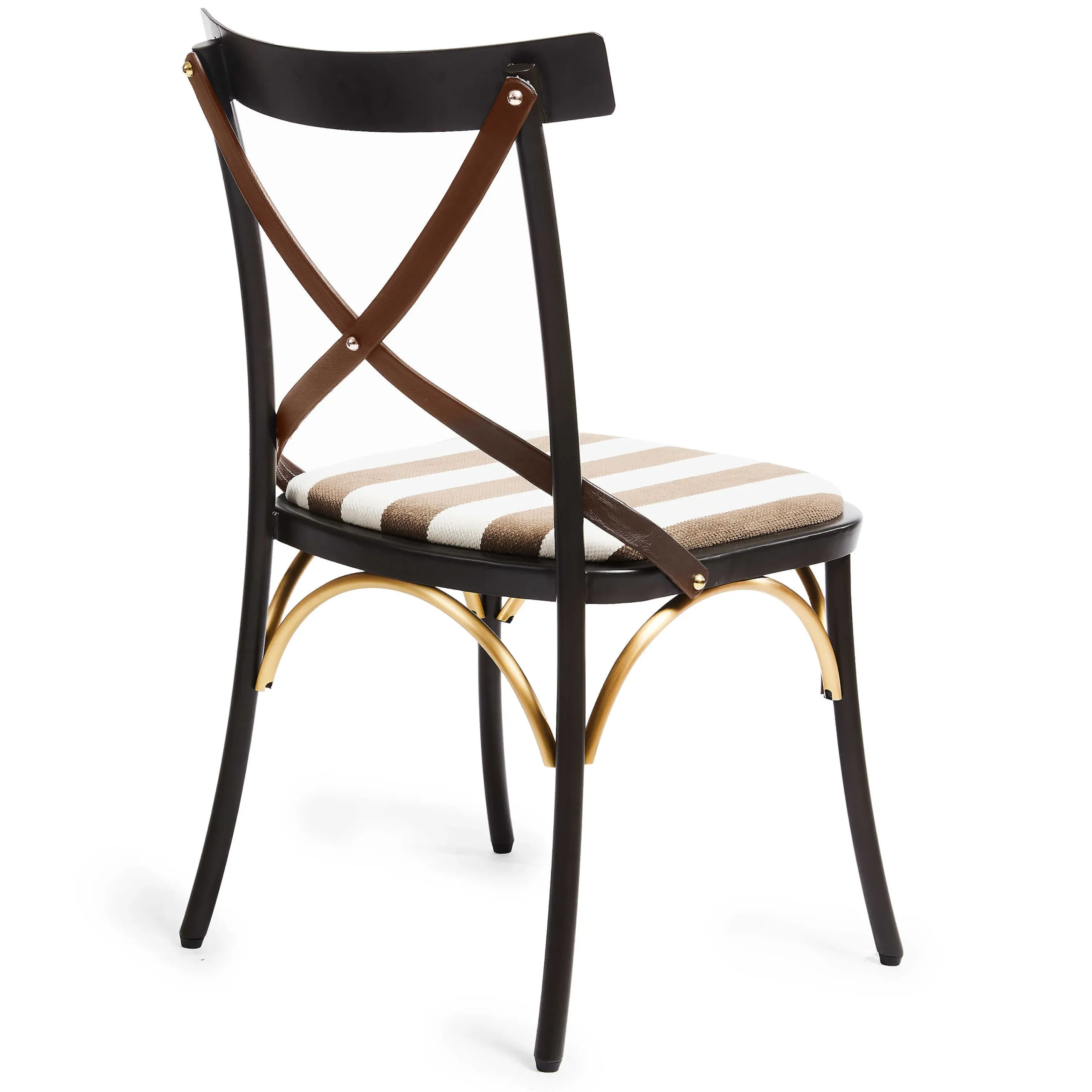 MacKenzie-Childs Flatiron Brown Stripe Dining Chair| Dining Room & Kitchen