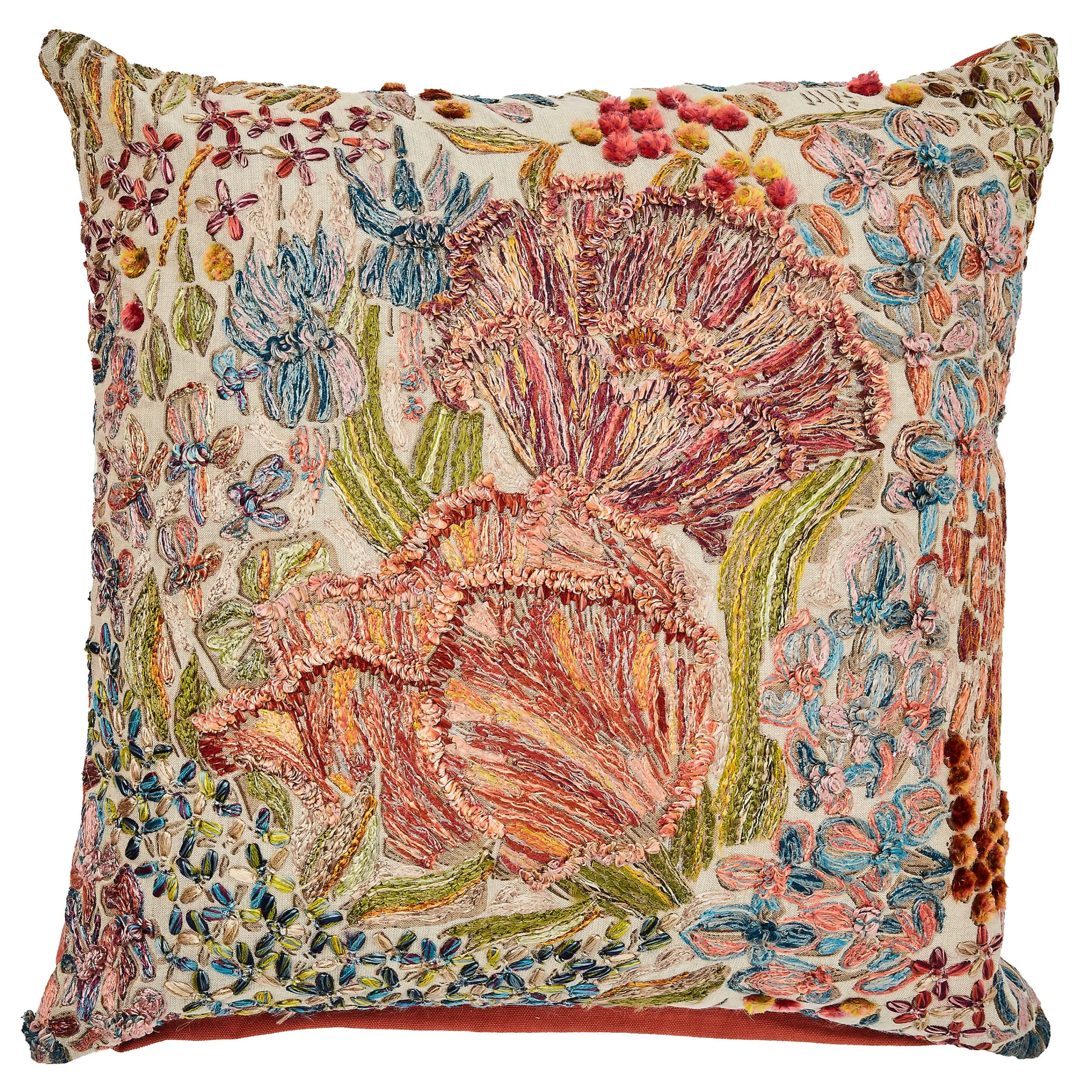 MacKenzie-Childs Flower Field Throw Pillow| Pillows, Throws, & Cushions