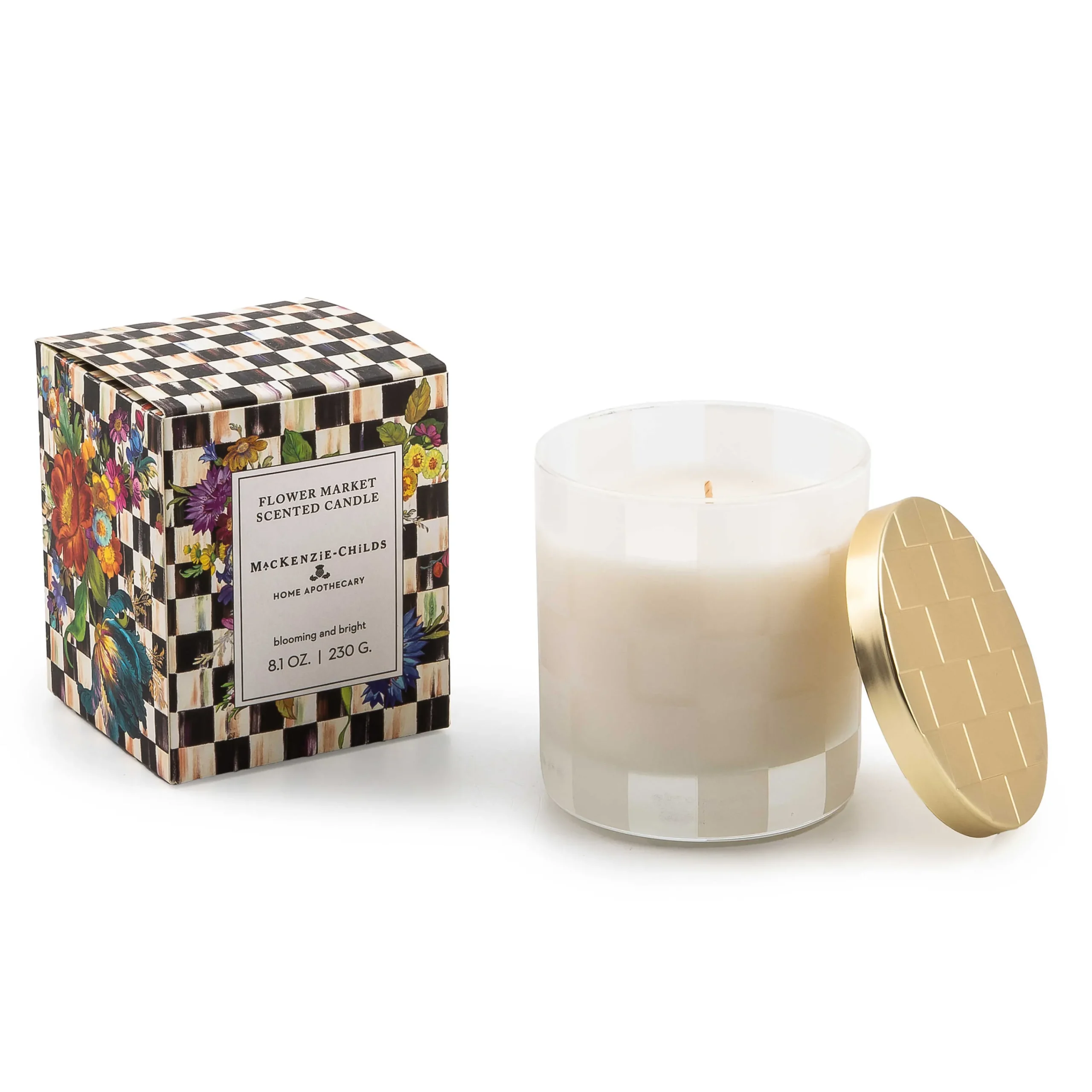 MacKenzie-Childs Flower Market 8 oz. Candle| Candles & Fragrances|Bath & Bath Accessories
