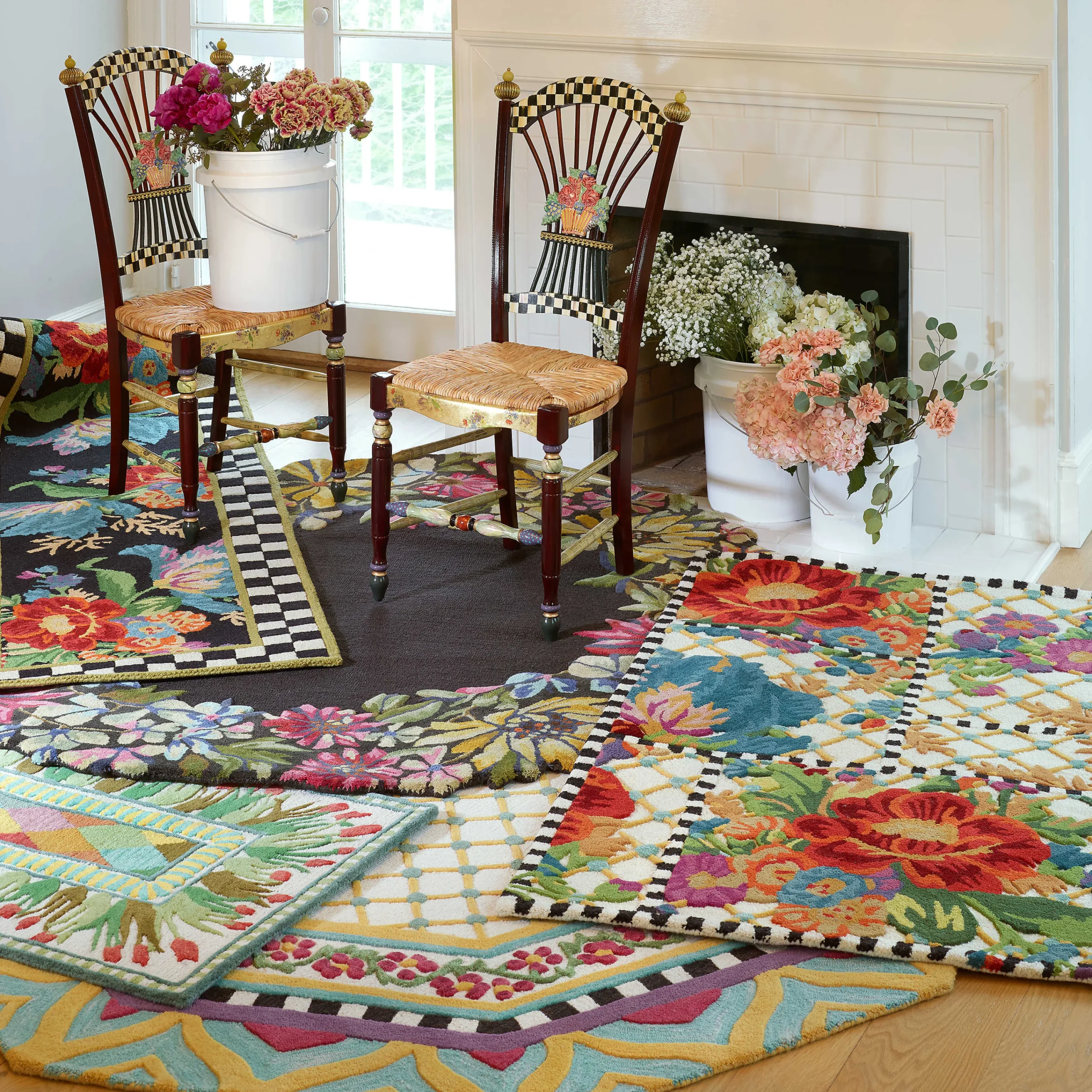 MacKenzie-Childs Flower Market 2'6 x 8' Runner| Rugs