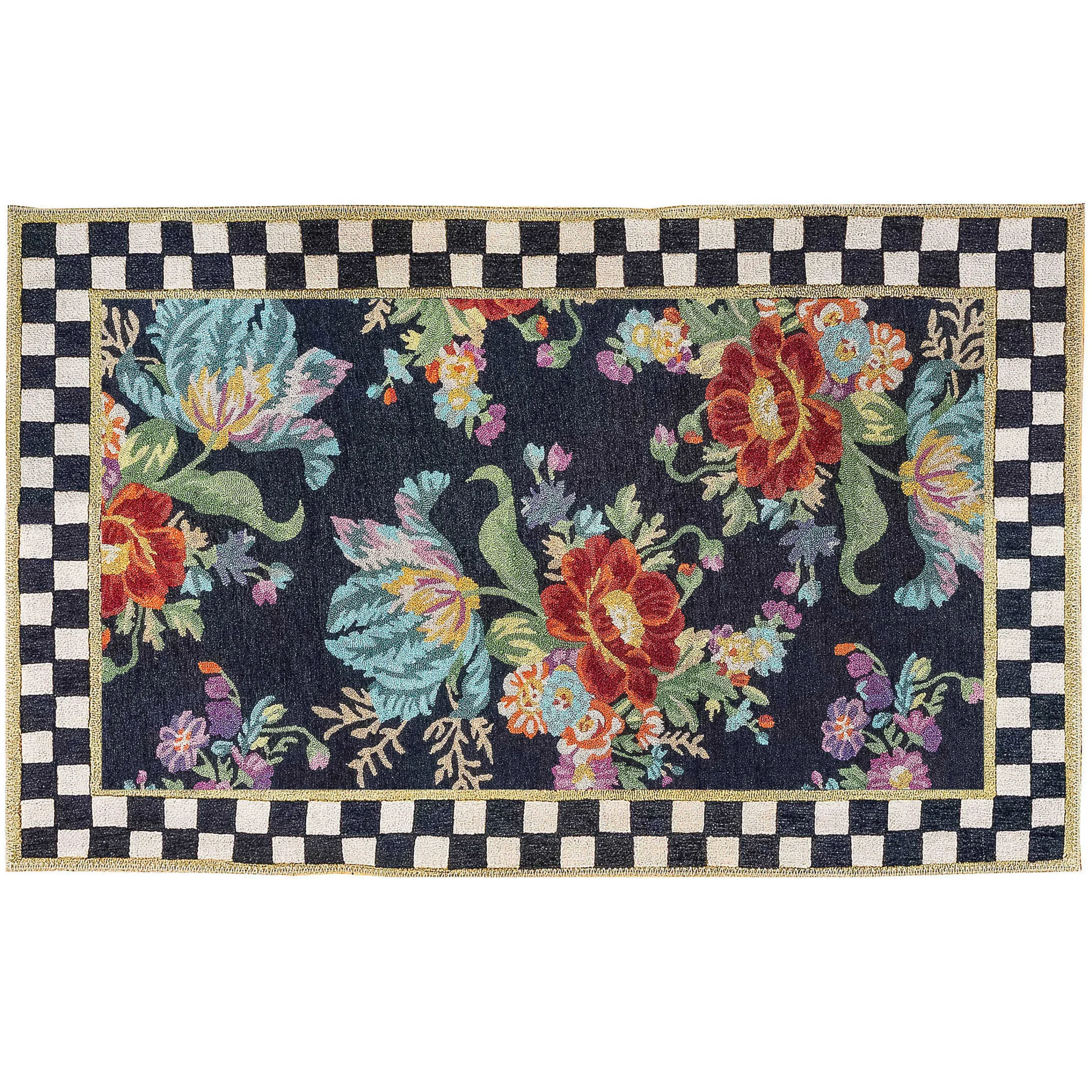MacKenzie-Childs Flower Market 3' x 5' Washable Rug| Rugs