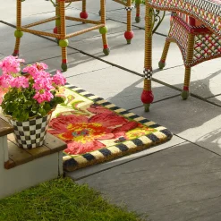 MacKenzie-Childs Flower Market Double Door Entrance Mat| Outdoor|Rugs