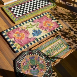 MacKenzie-Childs Flower Market Double Door Entrance Mat| Outdoor|Rugs