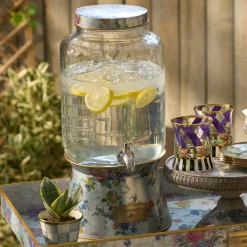 MacKenzie-Childs Flower Market Galvanized Beverage Dispenser| Spring|Drinkware