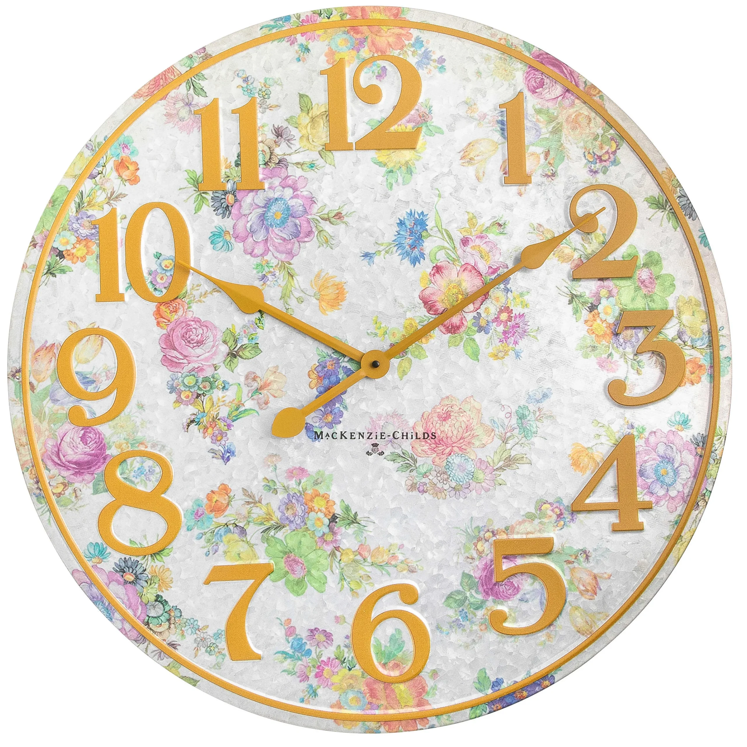 MacKenzie-Childs Flower Market Outdoor Wall Clock| Spring|Outdoor